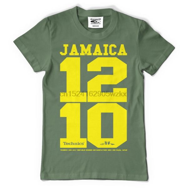 

technics dmc t-shirt - jamaica 1210 (green green) size s-xxl t094g nip