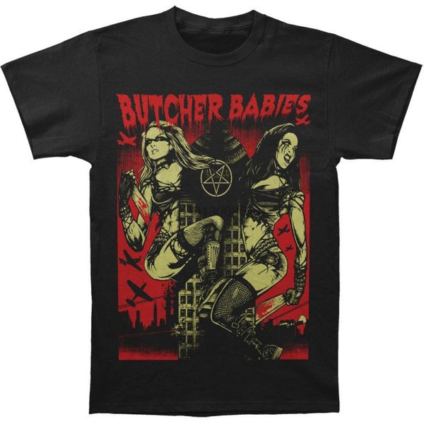 

butcher babies mentower of power t shirt black summer short sleeve shirts s~3xl big size cotton tees ing