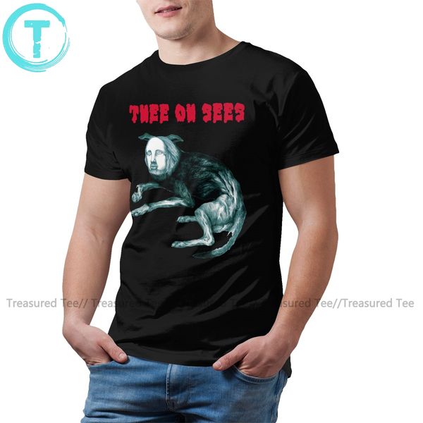 

roc футболка thee oh sees putrifiers t-shirt высокий крупногабаритные tee shirt 100 хлопок печатный мужчины tshirt