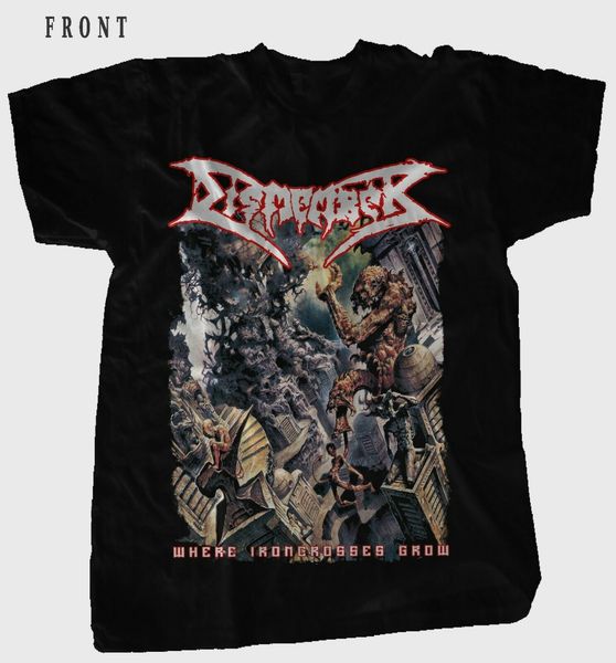 

dismember where ironcrosses grow death metal black t shirt sizes s to 7xl