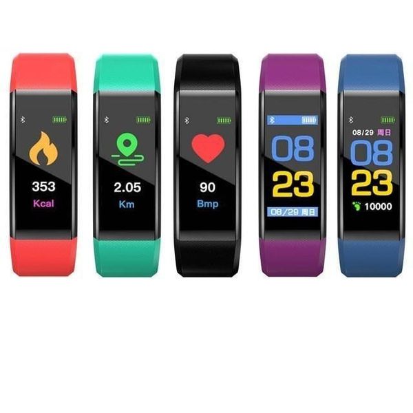 

smart touch authentic 115 reminder battery iphone 90mah colorful android wristband for screen mobile message phone plus smart zlhome pmjfe
