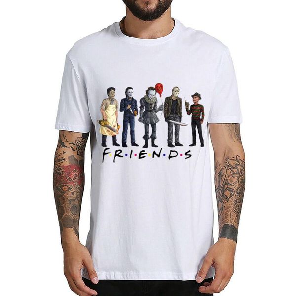 

ужасы друзья pennywise майкл майерс джейсон voorhees massacre мужчины t-shirt