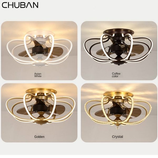 

electric fans modern ceiling fan light bedroom lights living room lamp integrated led for restaurant decor ac-110v/ac220v