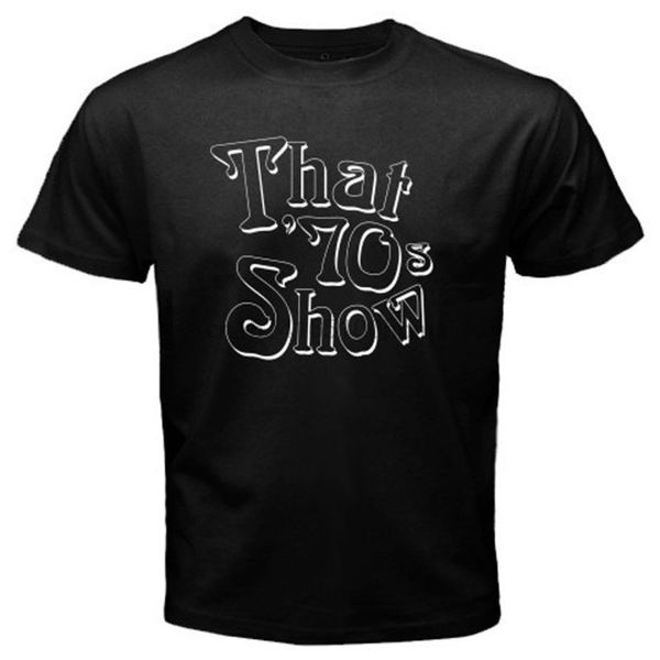 

new that 70s show music tv series logo mens black t-shirt size s-3xl