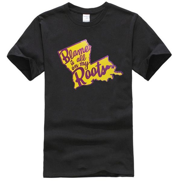 

blame it all on my roots t shirt men size s to