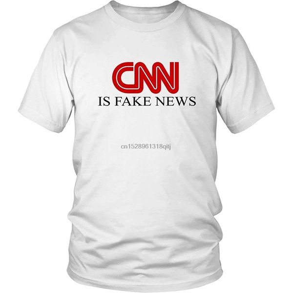 

waeeusd men's t shirt vivid printing cnn is fake news casual tees