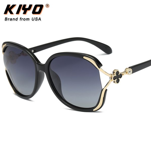 

kiyo brand 2020 new women men polygonal polarized sunglasses pc classic sun glasses uv400 driving eyewear 2213, White;black