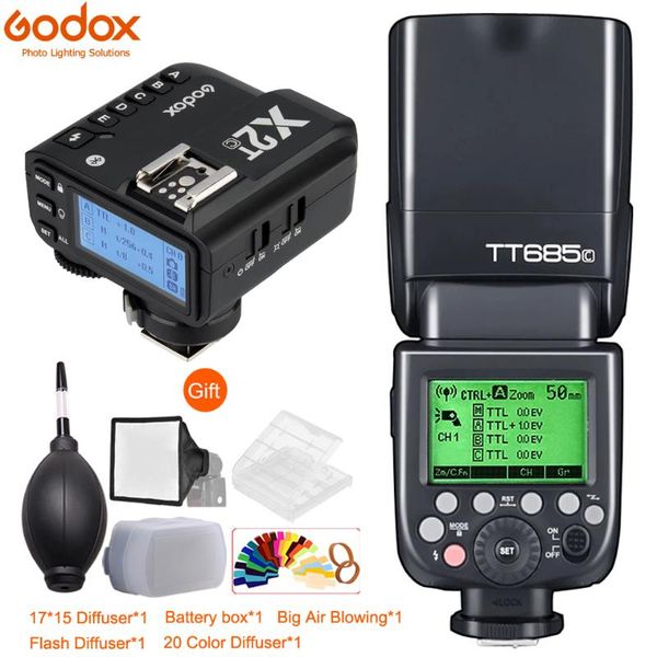 

godox685c e-ttl ii 2.4g wireless hss gn60 1/8000s flash speedlite with x2t trigger for 800d 760d 750d 5div/iii eos r rp