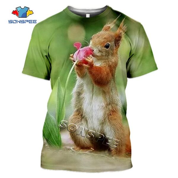 

animal squirrel summer homme 3d print shirts anime horror aesthetic men clothing