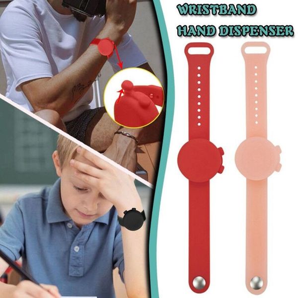 

storage bottles & jars kid liquid wristband hand dispenser handwash gel with whole sanitizing refillable