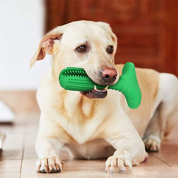 

new pet toothbrush stick dog chew brushing puppy teething brush for doggy pets oral care stick bite toys for dog supplies fedex dhl free