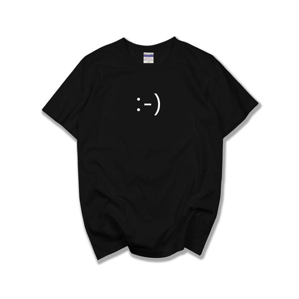 

smile smiling 100% cotton minimalist t-shirts men's women male female clothes jerseys
