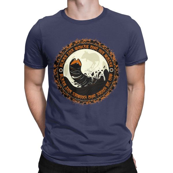 

dune shai hulud frank herbert sandworm t-shirt men novelty cotton tee shirt crewneck short sleeve t shirt 4xl 5xl 6xl clothes