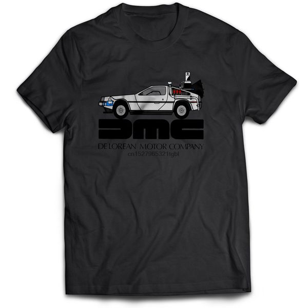 

back to the future de lorean dmc movie film 80s 90s classic t shirt cartoon t shirt men new fashion tshirt loose size