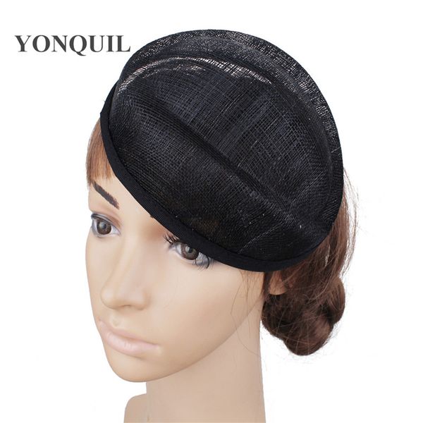 

stingy brim hats 17 cm size fascinator base for women wedding diy hair accessories linen fascinators formal dress party fedora caps, Blue;gray