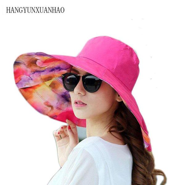 

wide brim hats floppy sun hat beach summer for women solid color floral print uv protection, Blue;gray