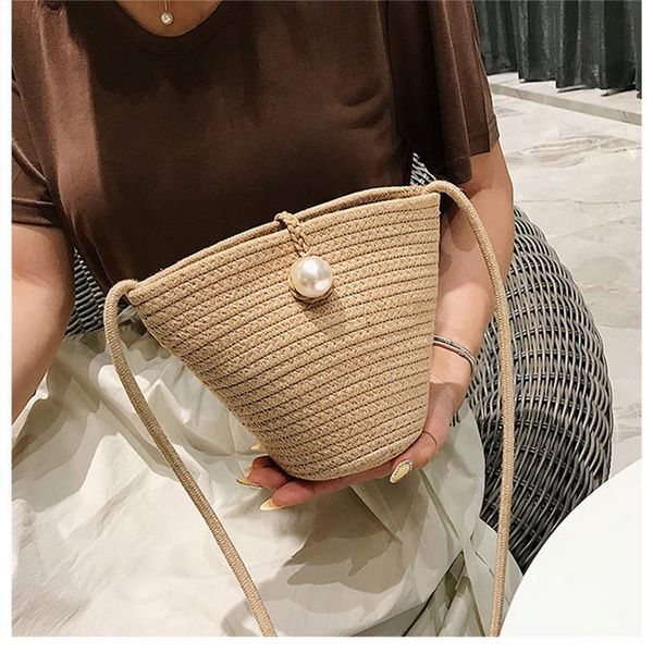 

мода crossbody мешки плеча 2020 лето соломы тканая сумка сумка