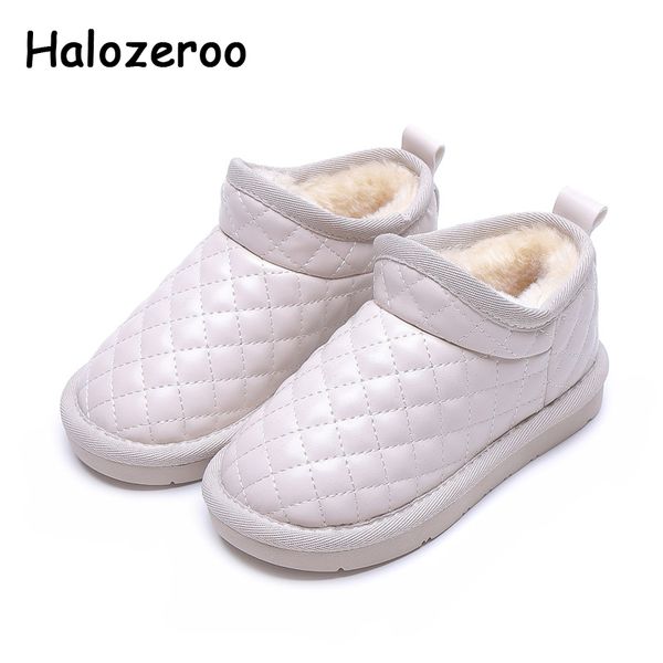 

winter kids snow boots baby girls ankle boots boys warm slip on children black brand shoes new toddler soft fashion shoes, Black;grey