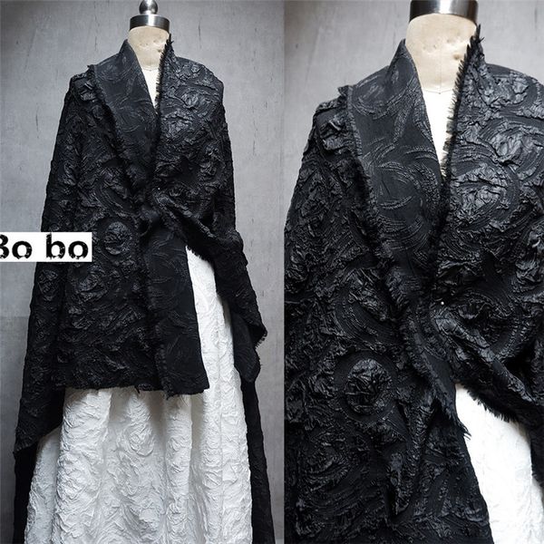 

art 3d jacquard designer fabric, Black;white