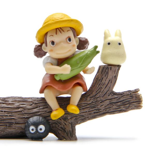 

girl hold corn totoro set miniature fairy garden home houses decoration mini craft micro landscaping decor diy accessories