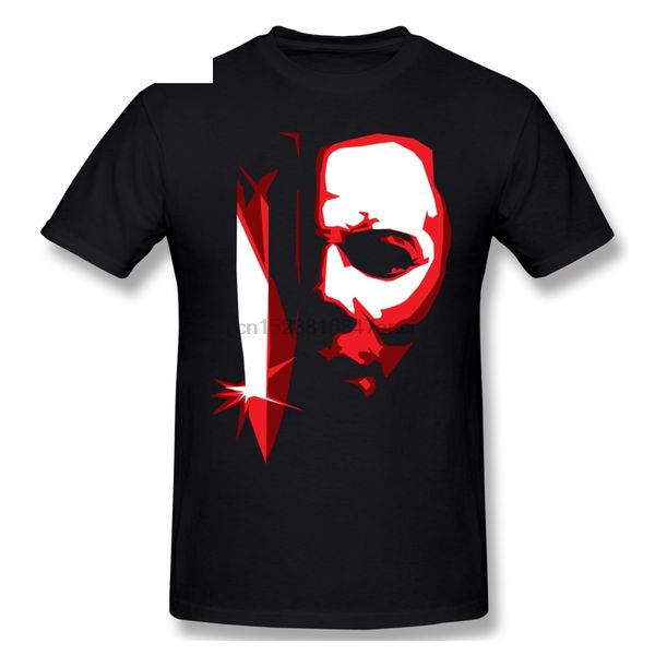 

novelty michael meyers vector art t shirt man high-q s-6xl plus size homme tee shirt casual new arrival