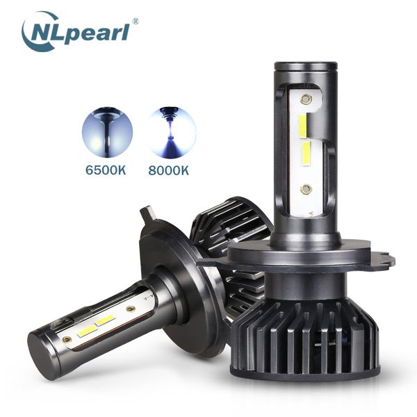 

nlpearl 2x mini led headlight bulbs h4 led 4300k canbus h1 h7 9005 3 6500k 8000k 9006 4 h8 h9 h3 h11 fog lamp