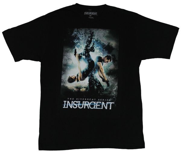 

insurgent the divergent series mens t-shirt - double gun shoot shattering image cool casual pride t shirt men fashion