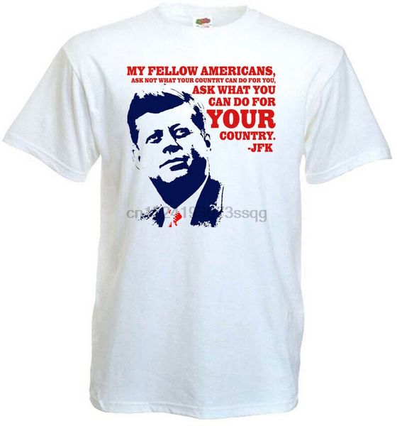 

джон ф. кеннеди jfk quote футболка белого всех размеры s ... 5xl
