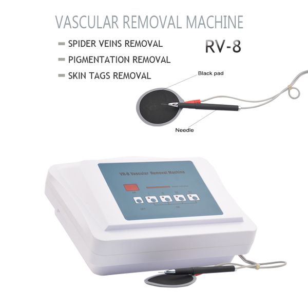 Máquina de terapia de veias de aranha Face Corpo Remoção vascular Tratamento de vasos sanguíneos RF Cuidados com a pele Dispositivo de beleza