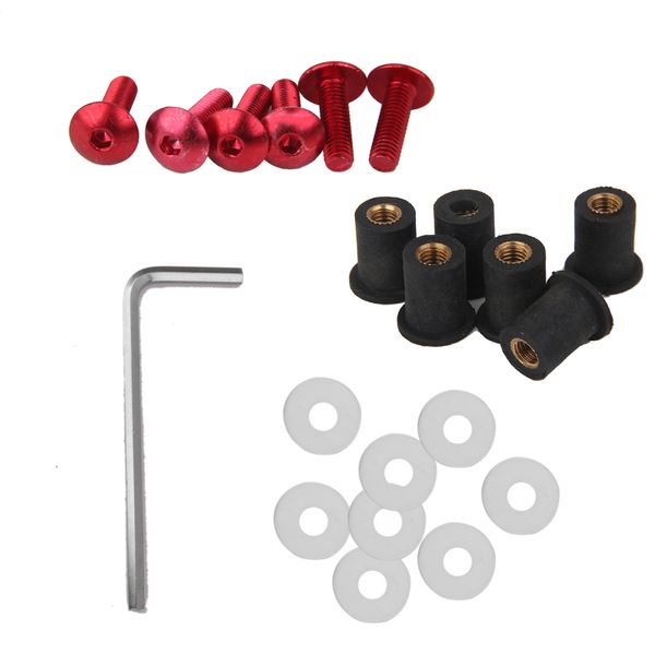 

5mm fairing windscreen screw bolt kit windshield mounting nuts