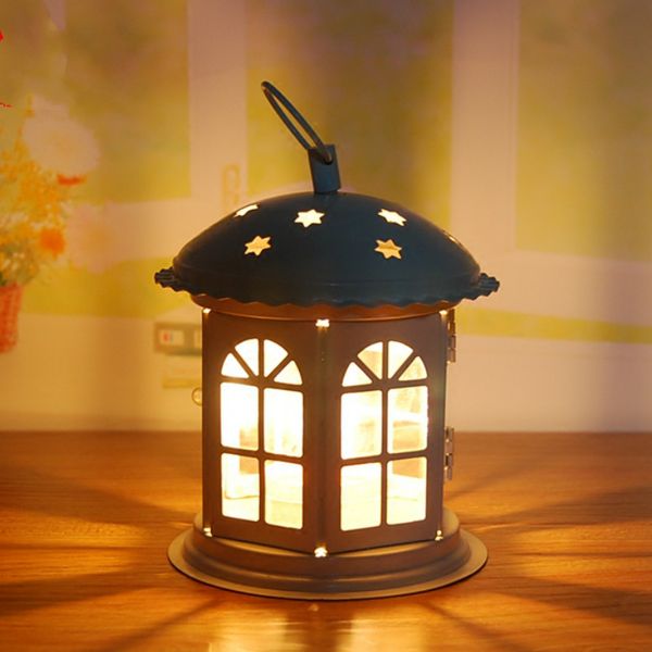 

candle holders small metal lantern stand vintage modern simple home dinner table candlestick marokaanse lampen decor mm50zt