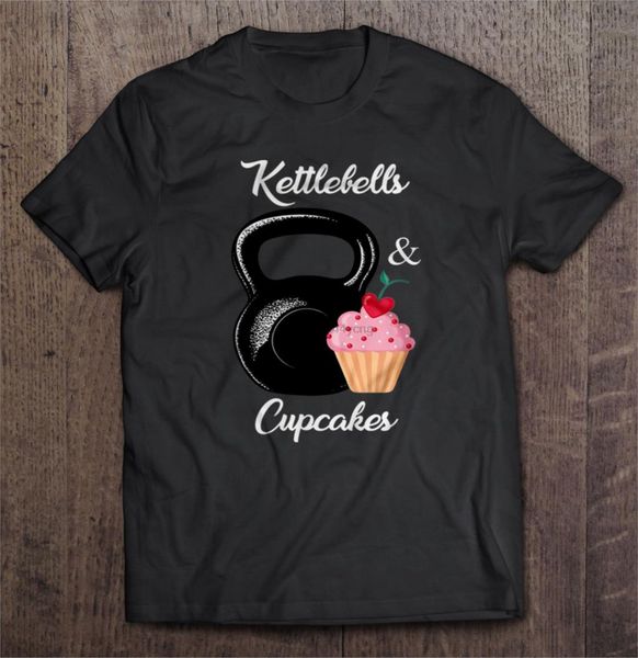 

мужчины смешной футболка мода тенниски гиря и cupcaker женщины футболки