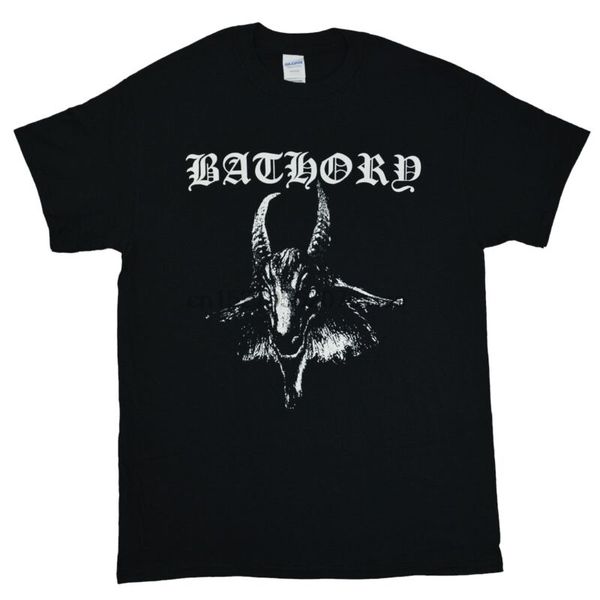 

bathory - goat logo record cover 1984 - men's black t-shirt
