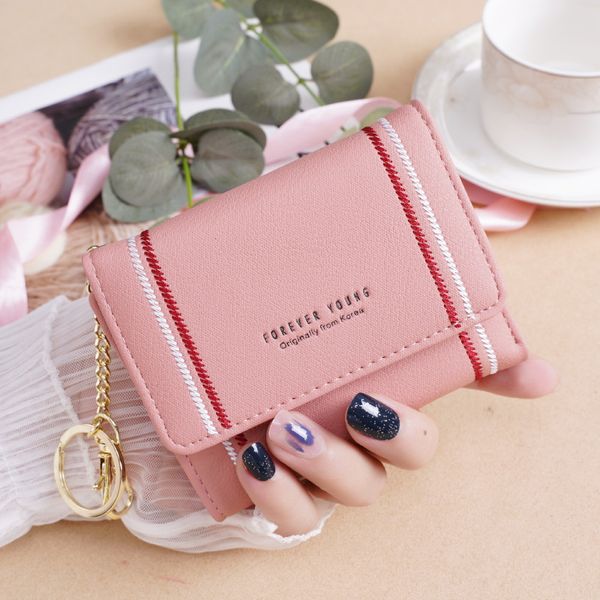 

2020 new women's wallet fashion short wallet women's korean version multi-function zero, White