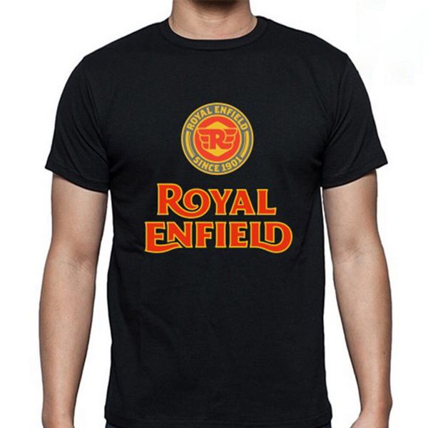 

новый royal enfield logo мужская черная футболка размер s для 3xl футболочку высокого качества