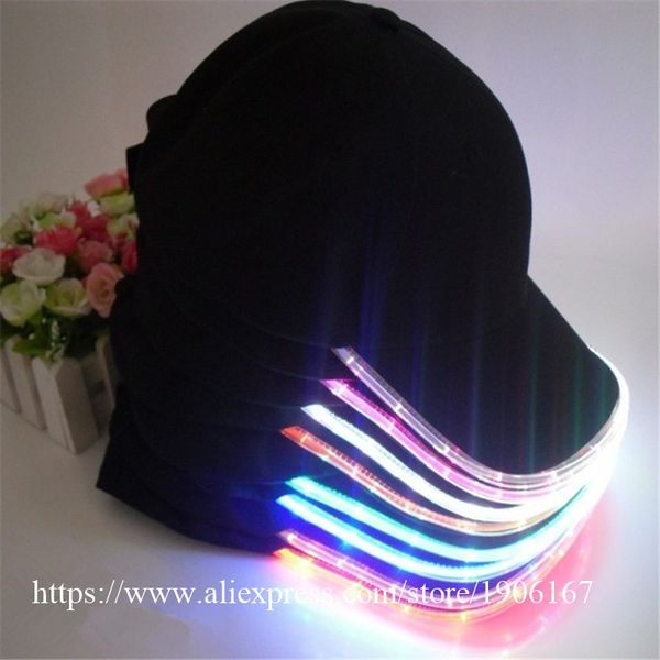 

party hats fashion led light up baseball caps luminous stage dacne wear hat camping travel sport headwear dhl