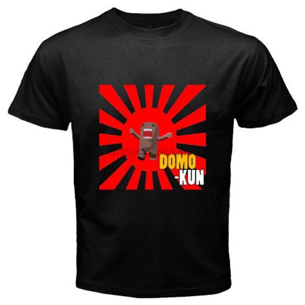 

новый забавный domo-кун domo кун mascot logo мужская черная футболка размер s для 3xl мужчины с коротким рукавом футболка base shirt