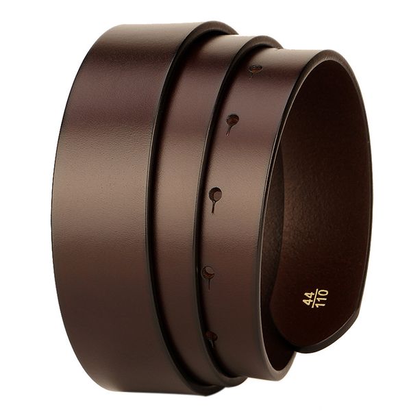 

34mm Smooth Buckle Headband Mens Leather Full Grain Hide Leather Belt without Buckle Vegetable Tanned Belt Headless Belt