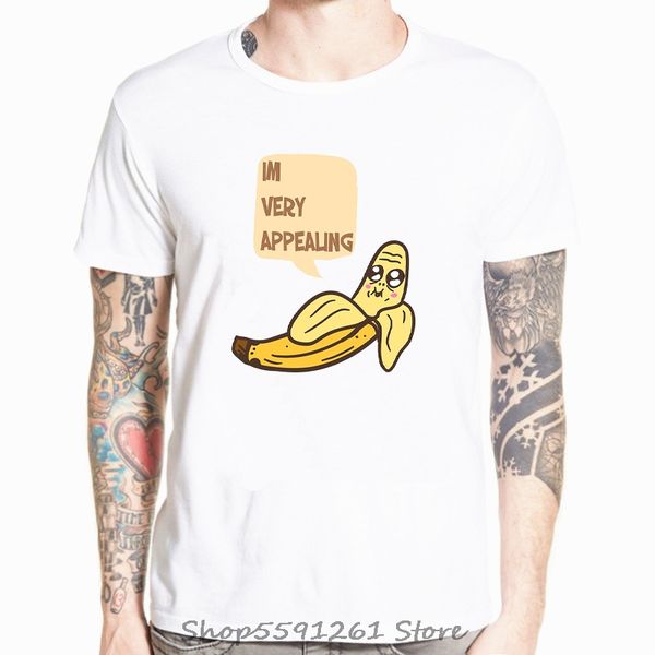 

banana t shirt funny disrobe short sleeved design t-shirt im very appealing humor tee casual funny tshirt