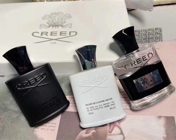 

s creed perfume 3 pcs sets aventus tweed silver mountain water fragrance long lasting time cologne 30ml 3 316e