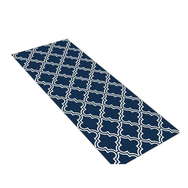 

simple kitchen carpet floor mat large area printing waterproof and stain resistant printing household lattice