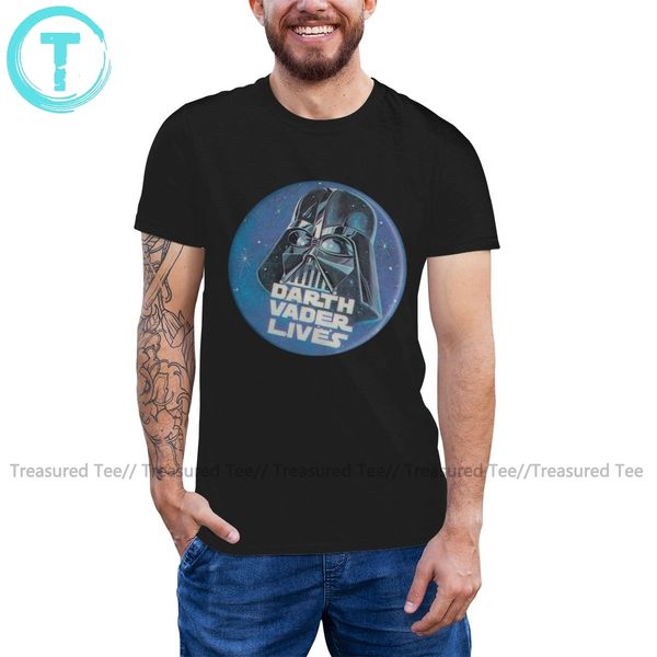 

darth vader t shirt intage darth vader lives helmet badge t-shirt graphic 100 cotton tee shirt xxx men tshirt