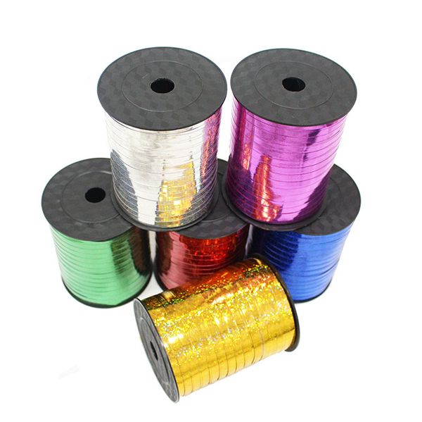 

500 yards laser ribbons, balloons streamers, wedding party supplies. happy birthday decoration balloon shiny ribbons