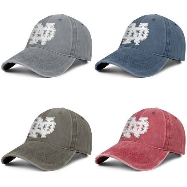 

men women notre dame fighting irish football logo marble print fashion denim baseball cap cool washed dad hat adjustable vintage ball, Blue;gray