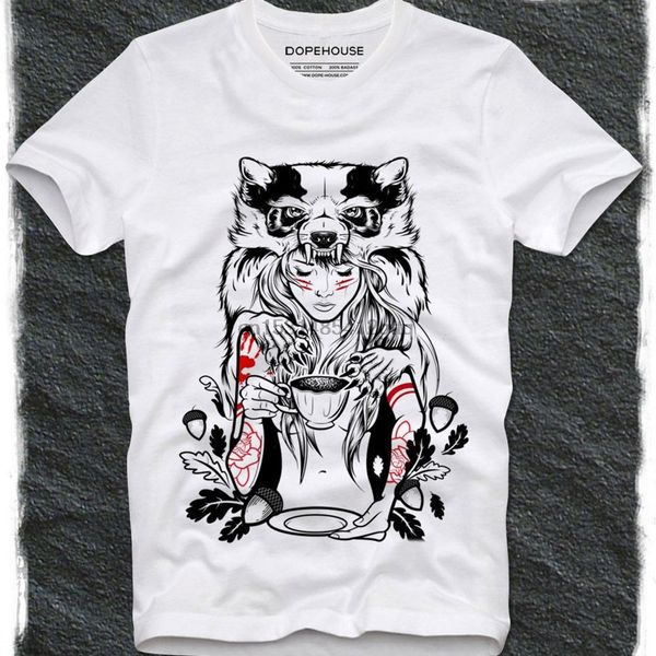 

t shirt princess mononoke wolf girl anime manga fan art japan japanese