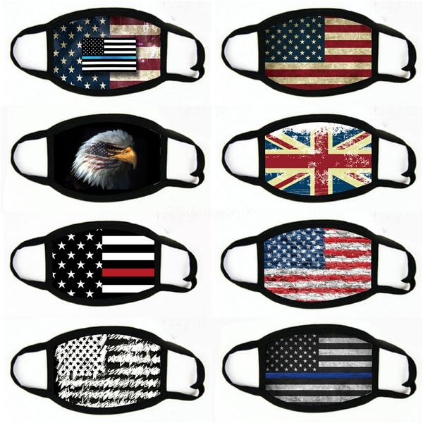 

american flag masks series scarf outdoor riding mask magic scarf digital printing mask designer masks#619, Black