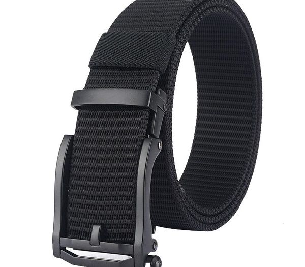 

selling casual canvas men belt solid color nylon automatic bckle men's belt casual jeans pants nylon belts students belts, Black;brown