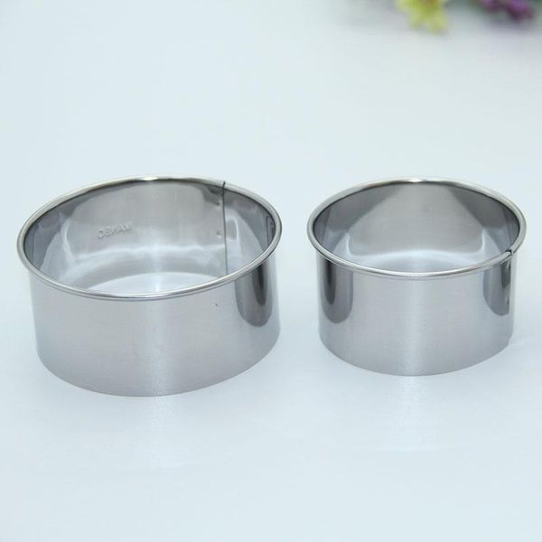 

3pcs/set stainless steel dumpling wrappers maker diameter 6/7/8cm round cake mould egg mold dough cutter kitchen tools