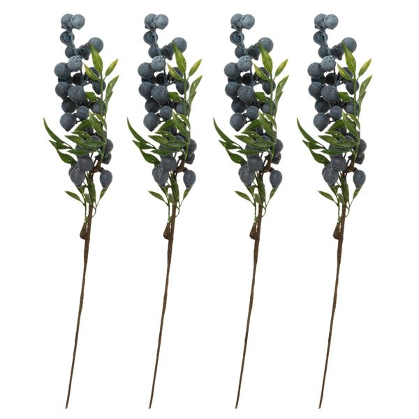 

4pcs artificial fruit berry blueberry fake flower wedding bouquet decoration