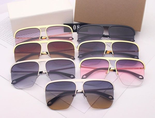 

2020 frame quality gold half high for sunglasses stylish men, metallic women, sport, sunglasses fashion round men's shipping escif, White;black
